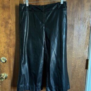The Limited stylish faux leather culottes - Black - 6 NWT